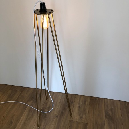 Lampadaire - pied de lampe seul (120 cm) doré